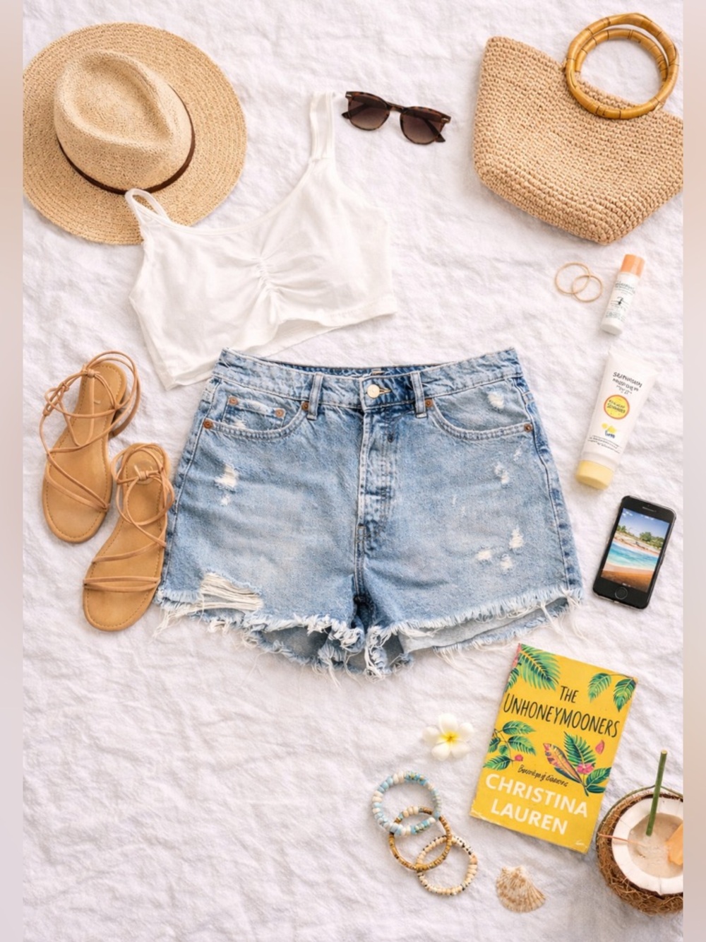 Zara Mid Rise Distressed Denim Women Shorts
